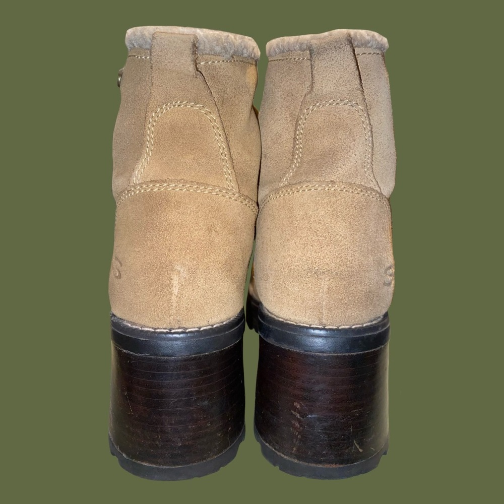 Vintage Chunky Platform Suede Skechers Boots - Picture 4 of 5